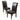 Bonded Leather Upholstered Dining Chair With Solid Wood Legs (Set of 2) - Chocolate