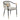 Modern Upholstered Dining Chair With Sleek And Design Fabric And Metal (Set of 2) - Beige / Black