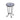 French Country Patio Side Table With Vibrant Tile Top