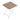 Modern Folding Square Table, Water Proof And Wear Resistant - Apricot / White