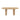 Oval Dining Table For 6 People With Wood Strip Base - Burly Wood