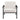 Millie - Modern Stationary Metal Accent Chair With Polyester Upholstery - Off White