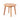 Outdoor Side Table With Slat Top - Brown