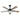 5 Blades Ceiling Fan With LED Light 3000 - 6500K Dimmable, 6 Speed Levels, Reversible Ceiling Fan - Matte Black