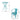 Lourdes - 3 Piece Metal Set - Teal