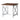 End Table, Farmhouse Side Table, Indoor Outdoor - Brown / White