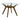 Flynn - Round Glass Top Dining Table - Brown