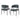 Contemporary Upholstered Dining Chairs With Metal Legs (Set of 2)