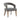 Wide Modern Barrel Open Back Upholstered Accent Chair With Weathered Solid Wood Legs