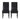 Contemporary Dining Chair With Rubberwood Legs (Set of 2)
