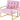 Tufted Accent Armchair With Frame For Living Room - Pink / Gold
