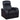 Greenfield - 4 Seater Home Theater With Wedge Console Recliners With Built In Storage And Cup Holders - Black