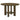 Crispin - Round Dining Table With Shelf - Brown