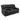 Reclining Console Loveseat - Black - Fabric