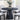 Round Dining Table With Cone Shaped Base - Black