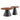 Nesting Coffee Table, Adjustable Foot Pads For Living Room (Set of 2) - Walnut / Black