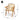 Chandigarh Arm Dining Chair With Natural Cane Design (Set of 2)