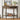 Half Moon Console Table With Drawer & Shelf For Living Room - Walnut