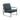 Contemporary Square Metal Frame Accent Chair