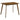 Aston - 5 Piece Counter Height Dining Set With Bent Backs And Upholstered Seats - Walnut