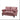 Loveseat Sofa With Nailhead Detail & Turned Legs, 2 Seater Upholstered Couch