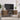 55" TV Cabinet With Vertical Groove Doors, Adjustable Shelves - Walnut