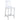 Counter Height Stools With Curved Back Design (Set of 2) - Clear