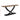 Entryway Console Table With Cross Legs Design - Natural / Espresso