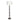 Nimbus - Floor Lamp With 3Way Rotary Switch Clear Body Base - Silver Gray / White