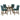 Flynn - 5 Piece Counter Height Dining Set