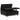 Harrison - Large Square Coffee Table Storage Ottoman - Black
