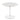 Mid-Century Stone Round Dining Table For Dining Room, Living Room, Cafe, Easy Clean - White