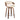 Symphony - Mid-Century Modern Fixed Height Counter Stool With Swivel And Round Footrest (Set of 2) - Walnut / Cream
