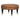 Buffalo - Round Ottoman With Castor Legs - Brown