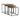 3 Piece Nesting Design Table Set - Brown