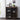 Treju Obscure - Glass, Rustic Wine Cabinet - Black / Oak
