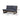 Outdoor Loveseat With Slat Paneling And Water Resistance Cushion - Dark Gray