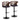 Cosi - Mid Century Modern Adjustable Barstool With Swivel With Rounded T Footrest (Set of 2)