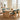 5 Piece Indoor Dining Set With Fluted Table Upholstered Chairs - Green / Natural