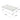 Ultra Modern Rectangle Coffee Table With Tempered Glass Surface - Clear