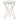Gabon - Accent Table - White / Gold
