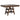 Ferrara - 2 Drawer Counter Height Table - Walnut