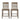 Farmhouse Upholstered Wood Counter Stools