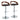 Grotto - Contemporary Adjustable Barstool & Swivel With Rounded T Footrest (Set of 2)