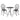 Charleston 3 Pieces Cast Bistro Set - Copper