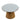 Galvanized Metal And Wood Cake Plates (Set of 2) - Brown