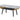 Landon - Coffee Table With Glass Marble Texture Top And Bent Wood Design