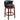 Seat Height 26'' Cow Top Leather Wooden Bar Stool, 360 Degree Swivel Bar Height Chair With Backs For Home Kitchen Counter