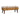 Boucle Leather Bench - Tan