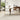 Round Dining Table & Tempered Glass Top - Brown